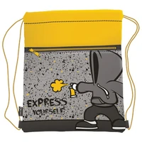Vrećica za tjelesni Express yourself Connect sivo-žuta