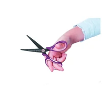 Škare školske 15 cm Griffix Pelikan 819107 (300009550) rozo-ljubičaste blister