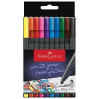 Flomaster fineliner 0,4 mm Grip 10boja Faber Castell 151610 sortirano blister