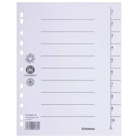 Pregrada kartonska A4 250g pk100 Donau 8610001-09 bijela
