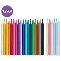 Flomaster školski  18+6boja Unicorn Faber Castell 554221 blister