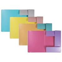 Fascikl klapna s gumicom pp A4 pk4 Fellowes 100041254 sortirano