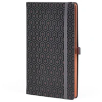 Notes 13x21 cm crte 96L s gumicom Castelli Copper Honeycomb anracit/bakreni