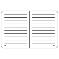 Notes 13x21 cm crte 96L s gumicom Castelli All Metal Tiffany crno/tirkizni