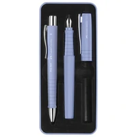 Garnitura olovka kemijska+nalivpero Poly u met.kut. Faber Castell 241051 pastelno plava