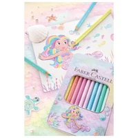 Boje drvene 10 boja metalna kutija Sparkle Jumbo pastel Faber Castell 210910