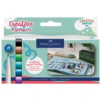 Marker permanentni dekorativni 1,5 mm pk6 Faber Castell 160603 sort blister