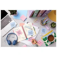 Blok samoljepljiv 73x73 mm 36L Post-it 3M. 600-1TRSPO prozirno rozi blister