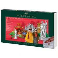 Set Pitt artist pen pk12 Milan Faber Castell 267182 sortirano