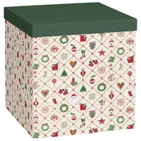 Kutija ukrasna kartonska X-mas 23x23x24cm Stewo 5123 98
