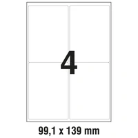 Etikete LK  99,1x139 mm odljepljive polyester pk20L Zweckform L4774REV-20 bijele
