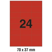 Etikete ILK  70x37 mm pk100L Zweckform 3448 crvene