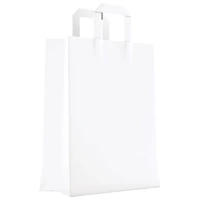 Vrećice ukrasne natron 45x47x17 cm ravna ručka pk50 Duga bijele