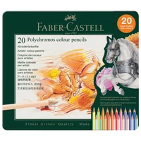 Boje drvene  20boja metalna kutija Polychromos Faber Castell 110020