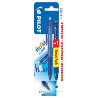 Roler gel 0,5 mm Frixion clicker piši-briši+olovka kemijska Acrobal plava gratis Pilot plavi blister
